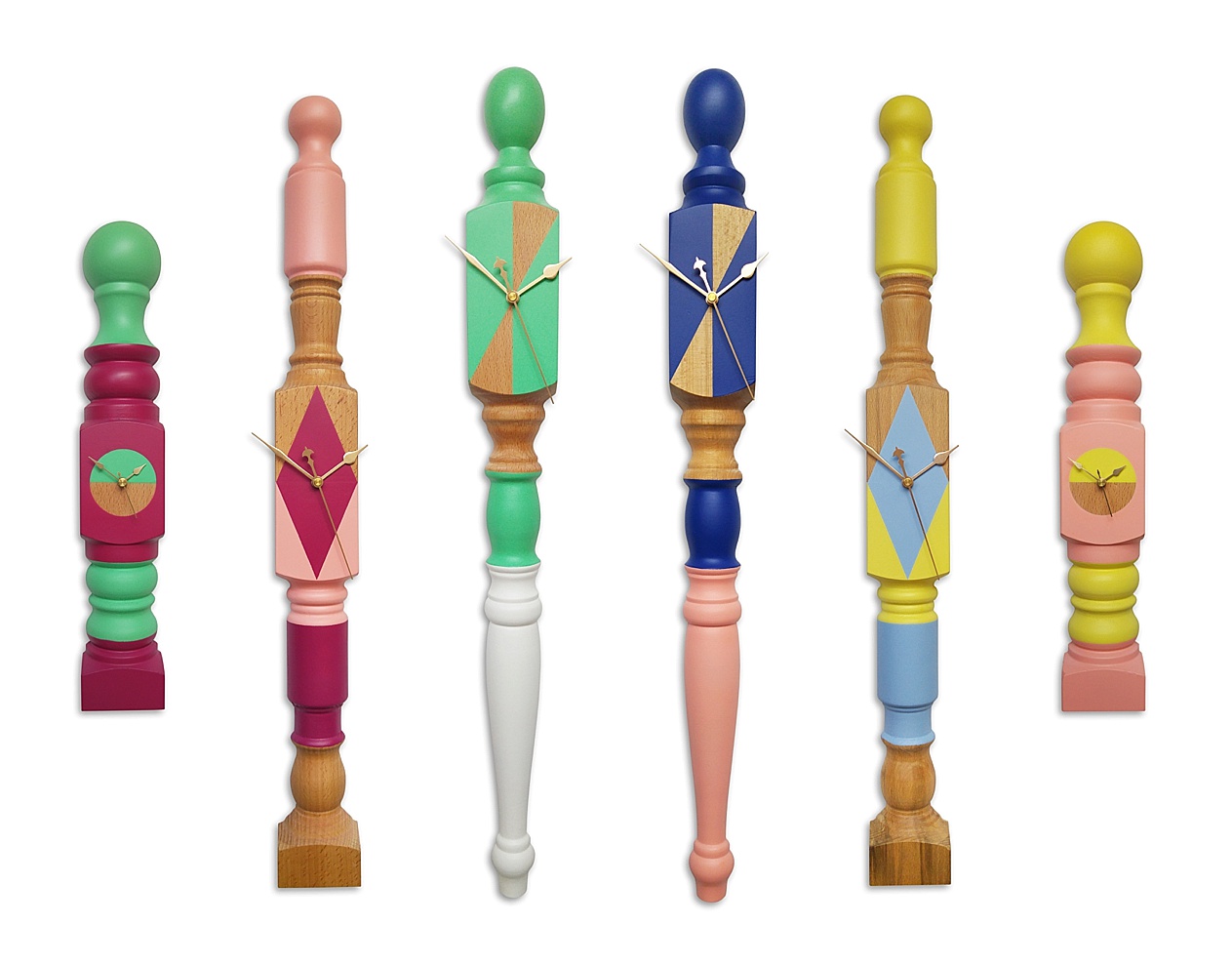 furniture legs clocks designed by StudioKnob : Adi Azar & Yotam Shifroni
wall clock with a statement. made from recycled | upcycled | repurposed | reclaimed furniture legs. cool idea made into a special and powerful design object.