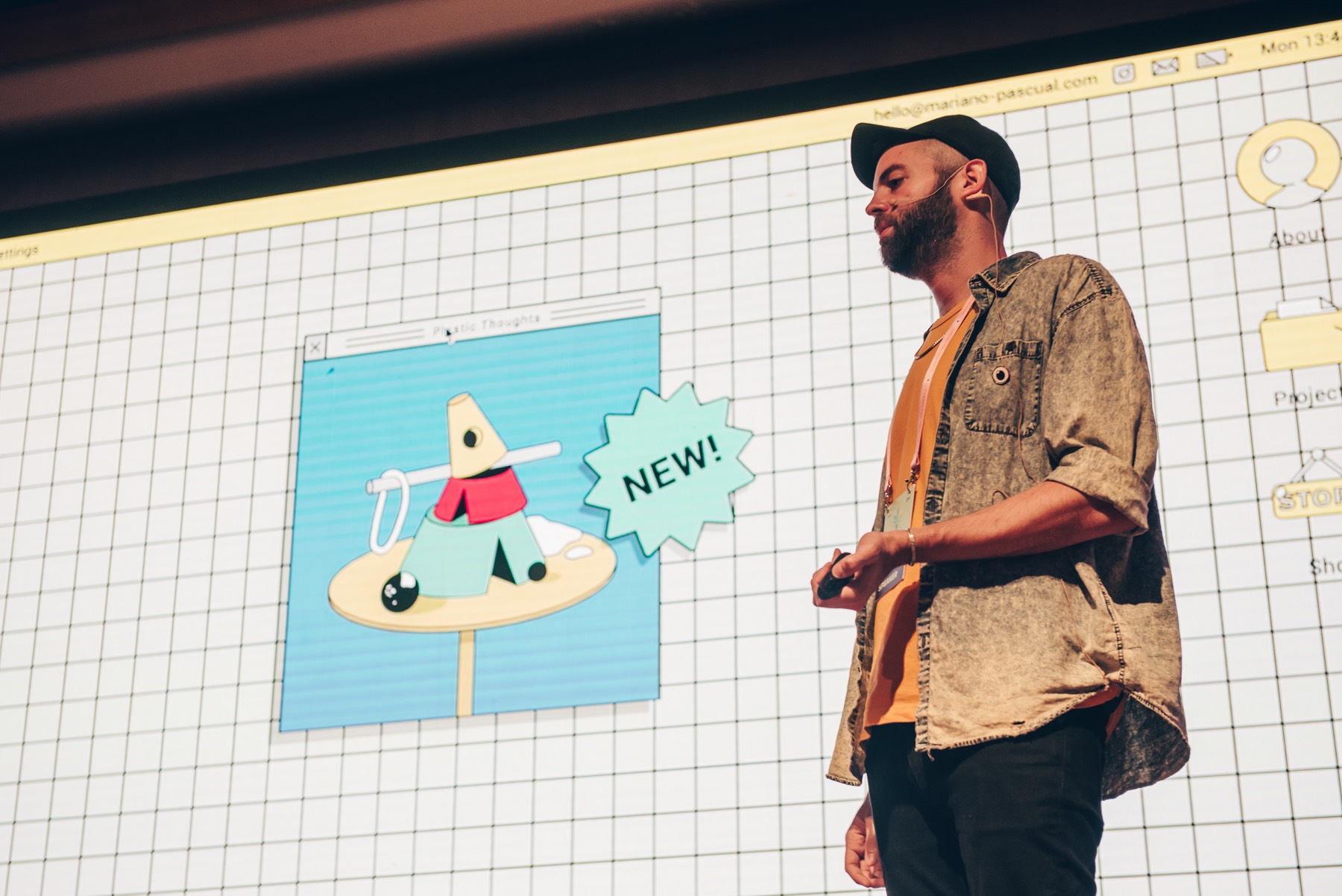 Mariano Pascual at OFFF TLV. Photo: Chris Milne