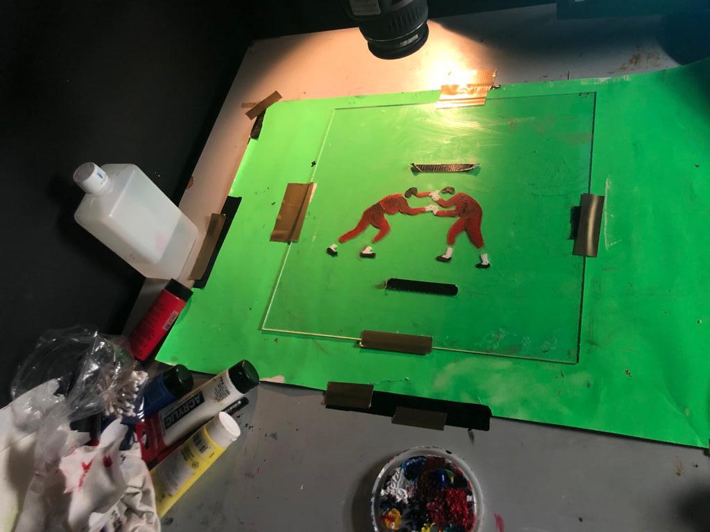 מתוך תהליך העבודה על הסרט