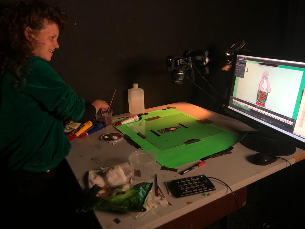 מתוך תהליך העבודה על הסרט