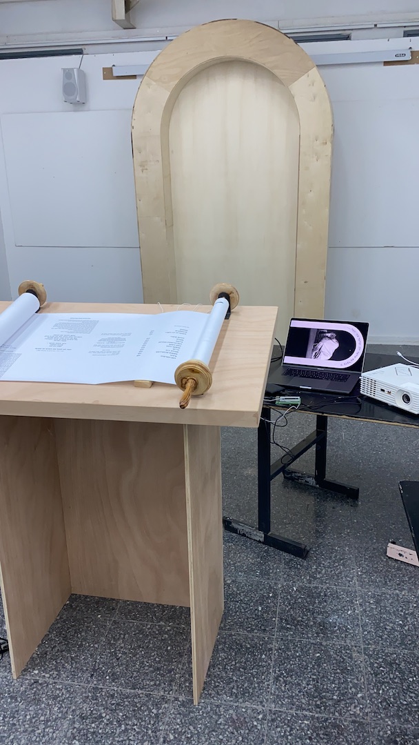 מתוך תהליך העבודה. צילום: אבישי אדלר