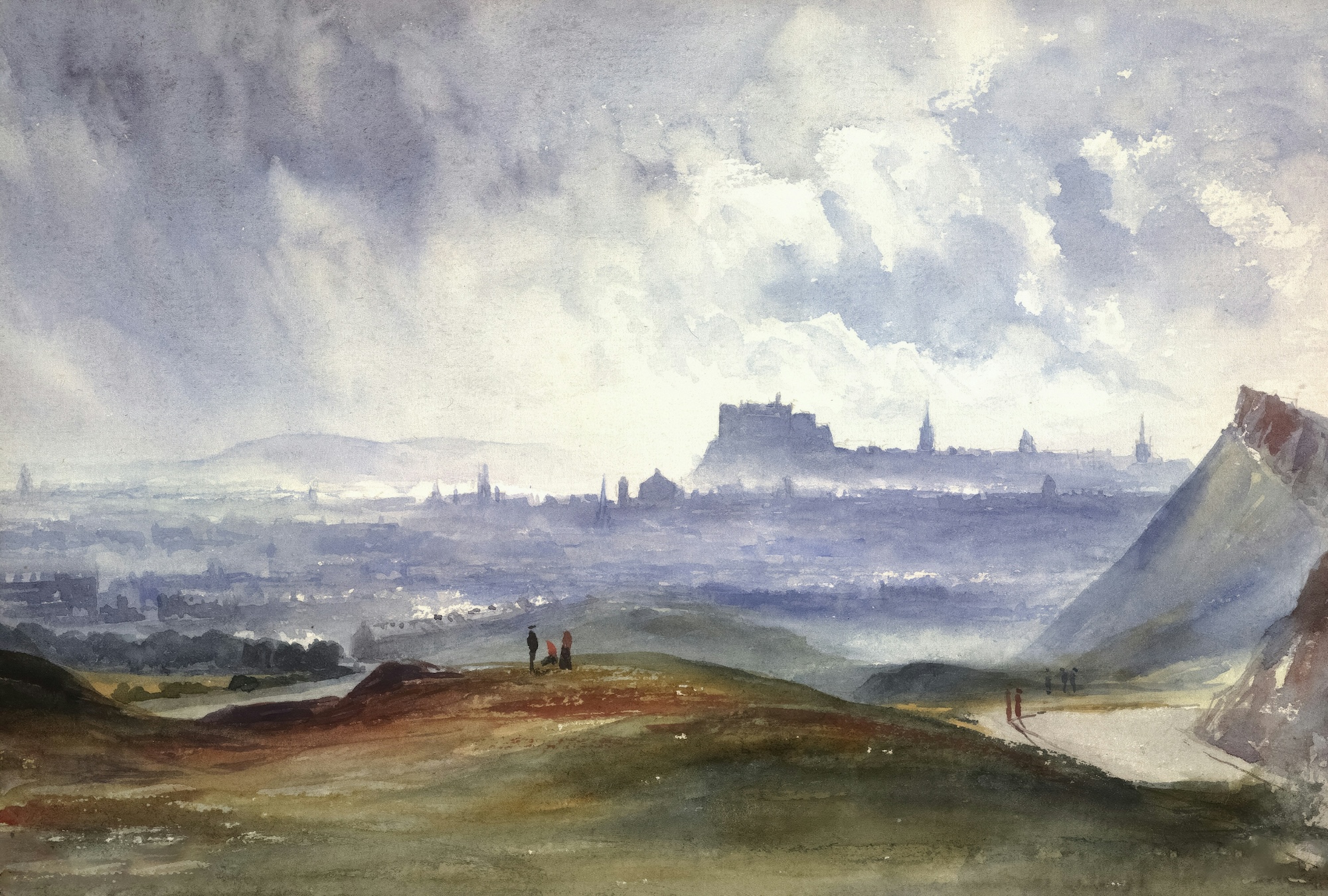 Edinburgh from Samson's Ribbs, Scotland, by John Blair