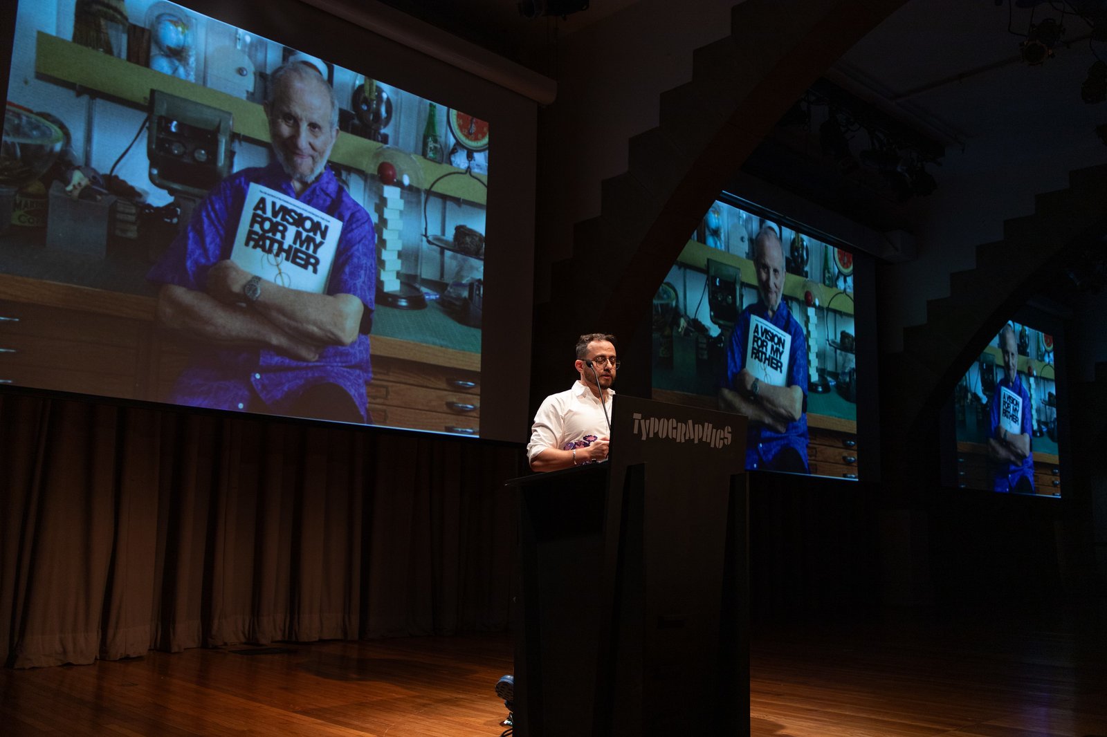 Wael Morcos, Typographics 2025, photo by Henrique Nardi